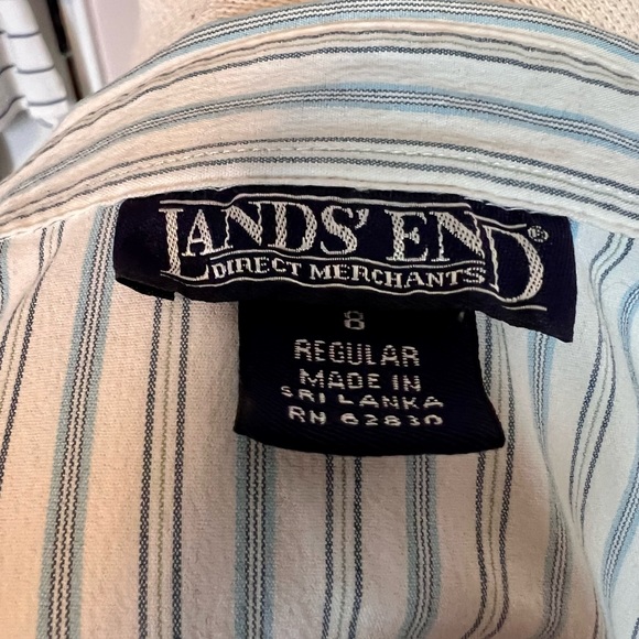 Lands End Striped Blouse - Picture 7 of 9